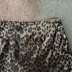 sparkly cheetah skirt
